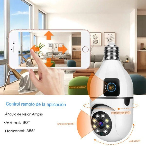 Cámara 360 Bulb Guard Protege tu hogar las 24 horas desde tu celular