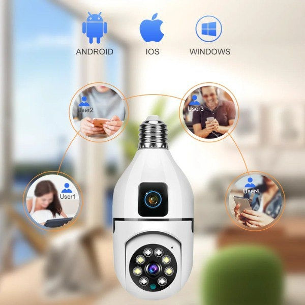 Cámara 360 Bulb Guard Protege tu hogar las 24 horas desde tu celular